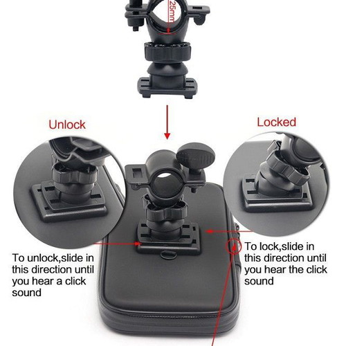 BASE WITH REMOVABLE WATERPROOF CASE FOR MOBILE/GPS