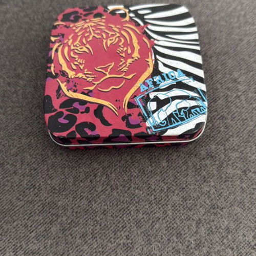 Metal box from napkin design