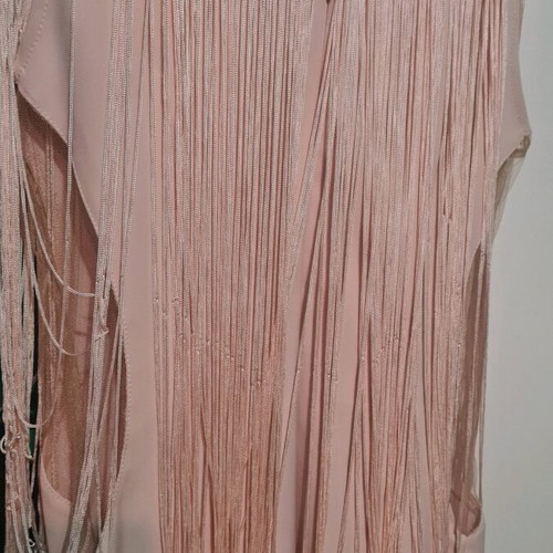 Prince Oliver dress new, size M, pink with fringes and transparency