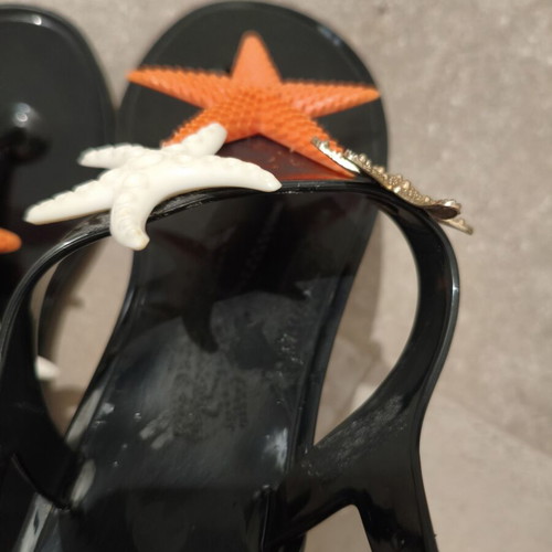 Exe Vintage Jelly Sandals Starfish Design Size 37 Like New
