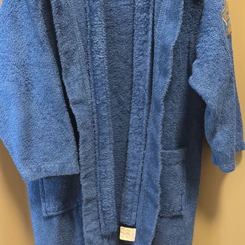 Nef Nef children's bathrobe size 8 like new, blue