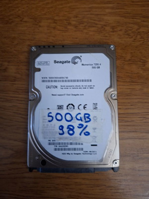 Seagate σκληρός δίσκος (HDD) 2.5 ιντσών 500 GB μεταχειρισμένος για φορητούς υπολογιστές