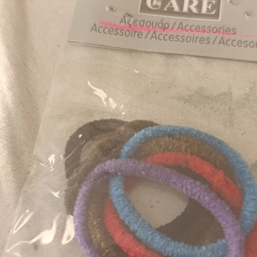 Care multicolor elastic bands pack of 3 new