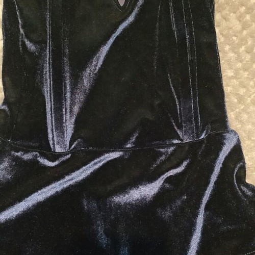 Velvet bodysuit new dark blue