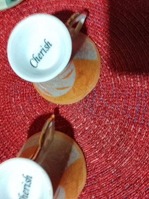 Cherish coffee cups like new, set of three