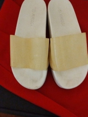 White platform sandals used, size 38