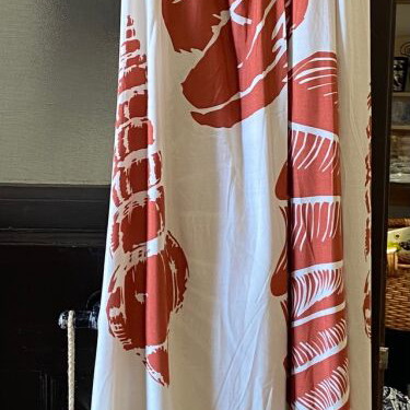 Summer wrap dress maxi beige and terracotta, new, made in Greece