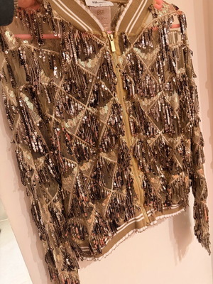 BSB cardigan with gold sequins like new