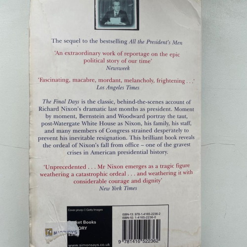Book The Final Days used, English language