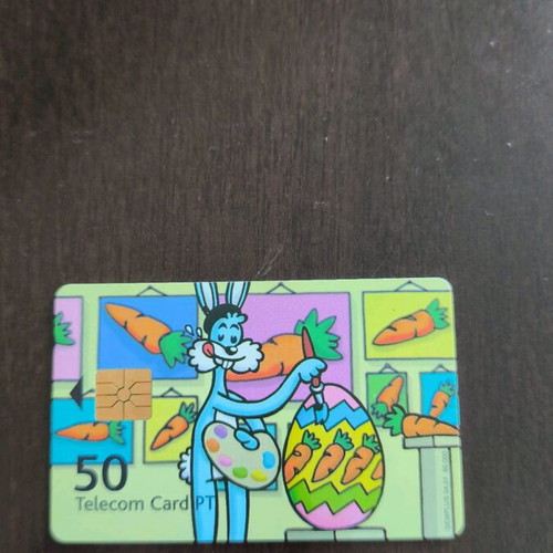 Portuguese phone card used
