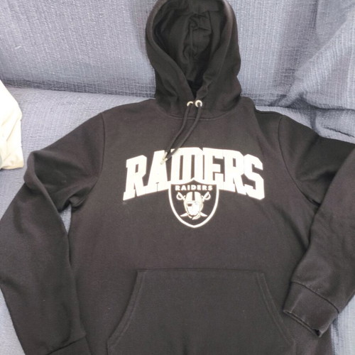 Raiders hoodie black, like new, large