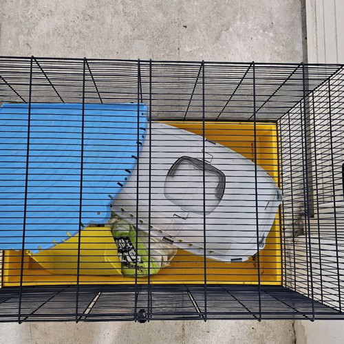 Cage for chinchillas, rabbits and hamsters used
