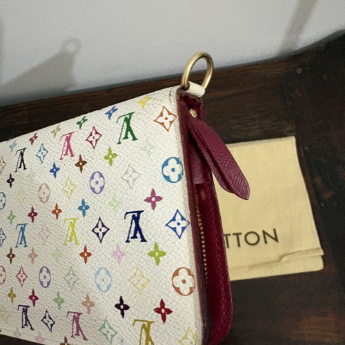 Louis Vuitton Takashi Murakami multicolor pochette with chain