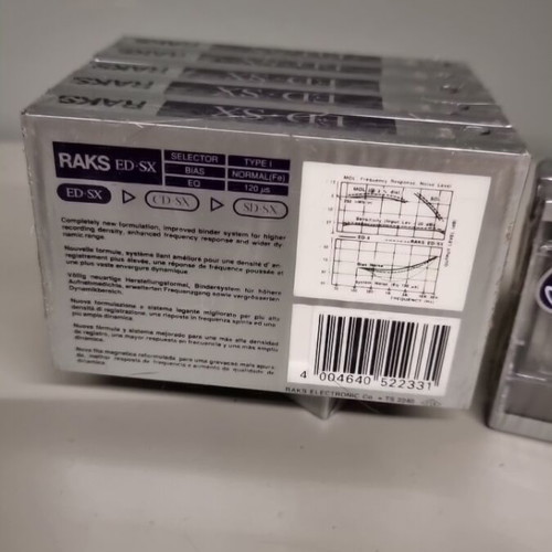 Raks ED-SX 60 Blank Audio Cassettes used