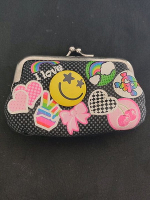 Children's wallet used, collection 1985-90, black