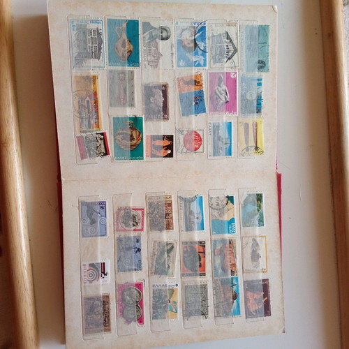 Stamp collection used with 16-page album