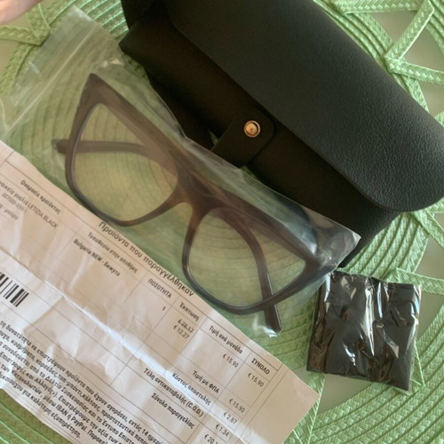 Blue light glasses new without prescription, black
