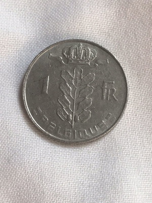 Βέλγιο 1 φράγκο νόμισμα 1977