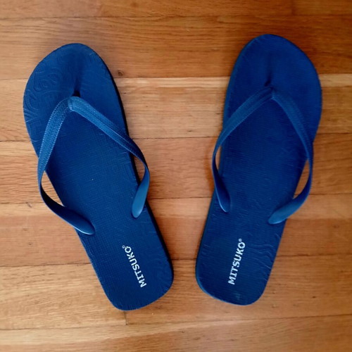 Mitsuko flip-flops, blue, size 46