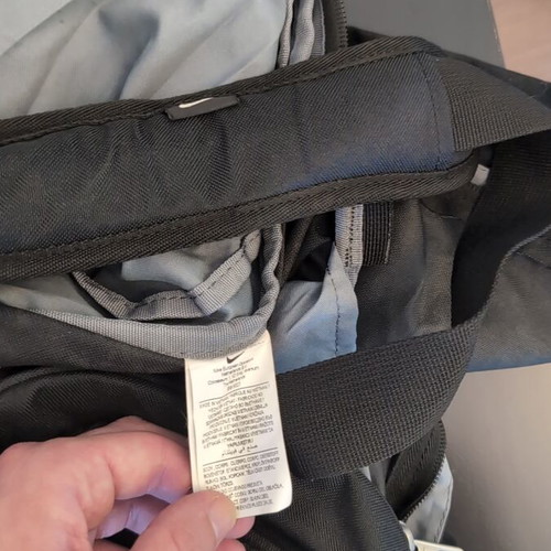 Nike sports sack like new, black and grey