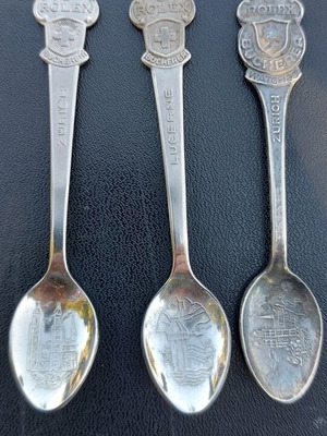 Rolex spoons set of three commemorative like new