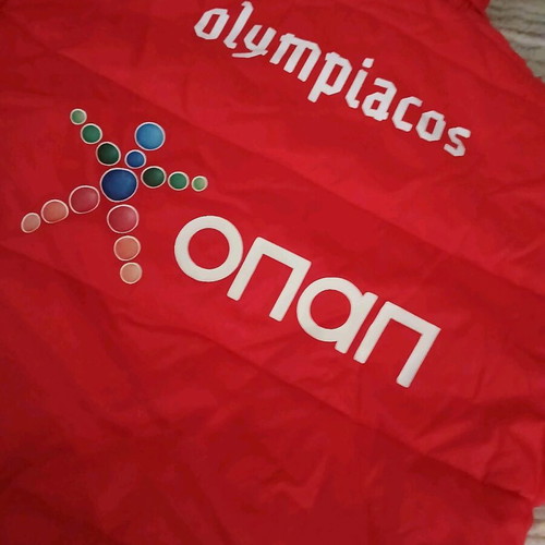 Olympiakos waterproof jacket with fleece lining like new