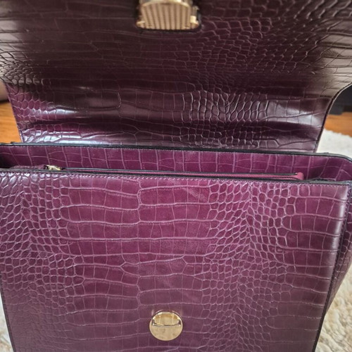 Aldo Rise by Misha Nonoo shoulder bag like new, deep burgundy faux leather