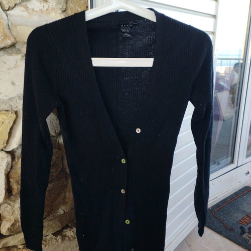 Lightweight MNG cardigan size S black in excellent condition