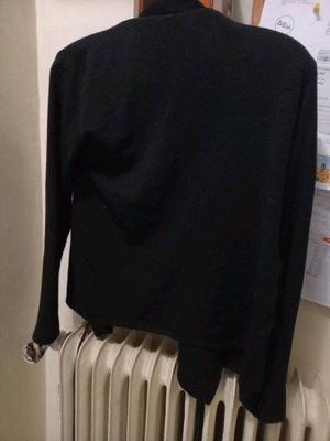 Black jacket with leather cord new