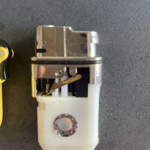 J&B vintage metal collectible lighter used