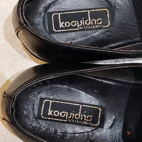 Kosmidis branded leather men's shoes like new, size 42.5, black