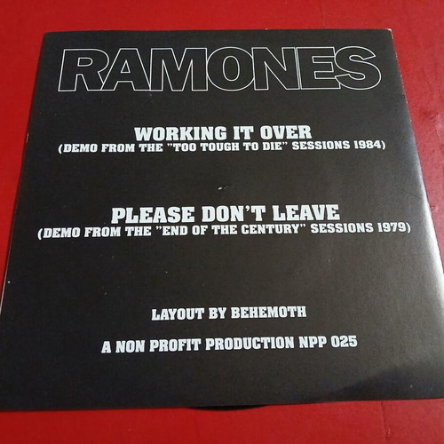 Ramones We're Getting Out of Here 7' punk record