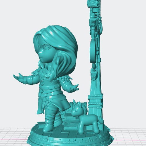 3D Yennefer The Witcher unpainted model new
