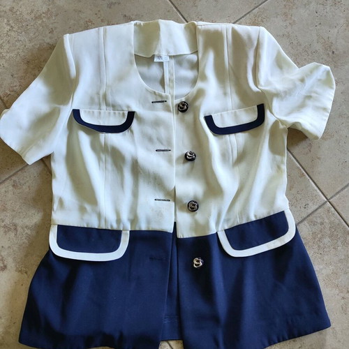 Emeli women's vintage jacket nautical style like new, size 50