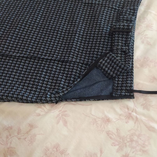 Attrattivo mini winter skirt like new, gray checkered