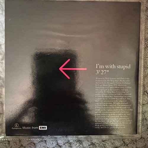 Pet Shop Boys I'm With Stupid Promo CD like new