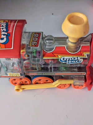 Vintage Crystal Loco No 908 toy train like new