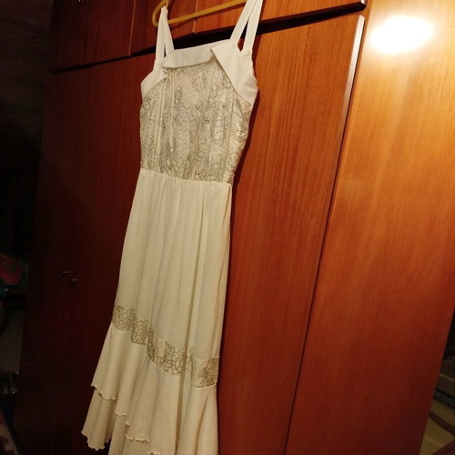 Vintage dress 1983 size 38-40 with elastic waist like new