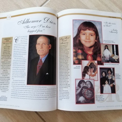 Celine Dion Wedding Souvenir Album used, official collectible wedding book 1994