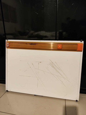 Drafting board with integrated parallelograph used, 72x52 cm