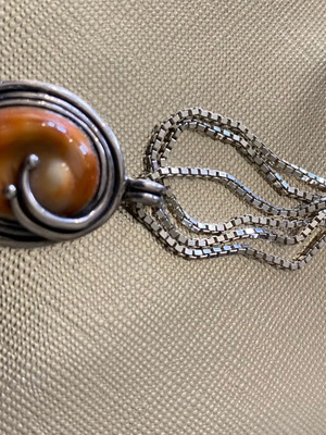 Sea Eye Necklace silver, new, without chain