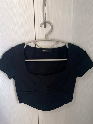 Top S black and beige like new, set of 2 pieces