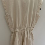 Regalinas one-piece shorts suit with gold buttons, new, beige