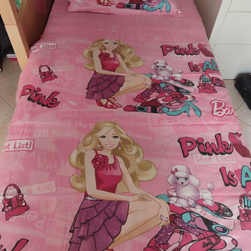 Kentia Barbie cotton bedding set like new