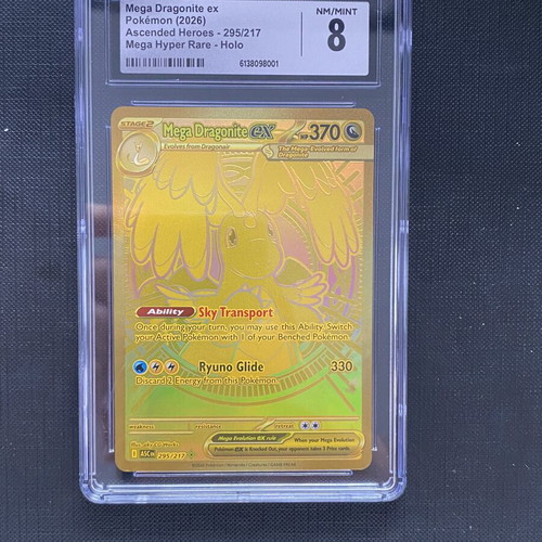 Mega Dragonite CGC 8 Hyper Rare Pokemon Card 295/217