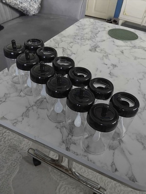 Spice jar set like new, 12 pieces with spoons, 300 ml