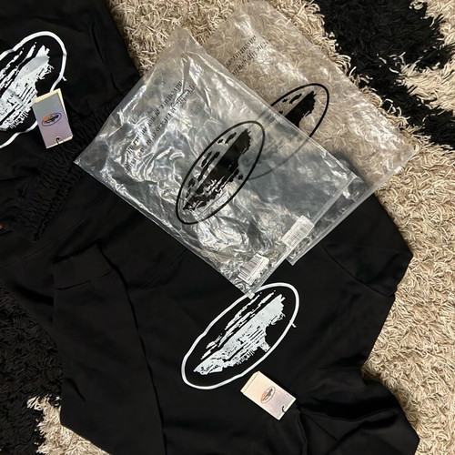 Corteiz tracksuit set black-white new with tags, size Large