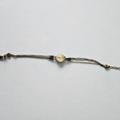 Ethnic bronze bracelet used with chains and zircon Satellite Paris