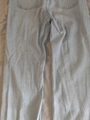 Sinsay high-waisted turquoise jeans like new, wide leg