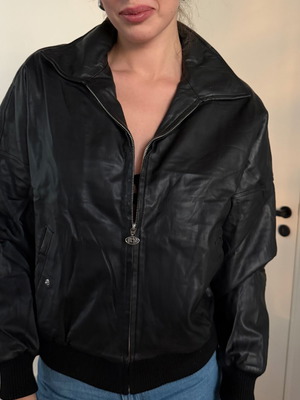 Leather jacket black ASOS like new